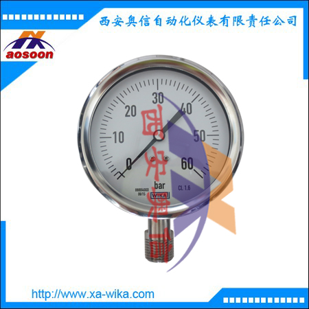 PGE23.100威卡WIKA不锈钢耐震压力表 wika压力表